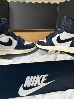Nike Box Label — Midnight Navy White Black